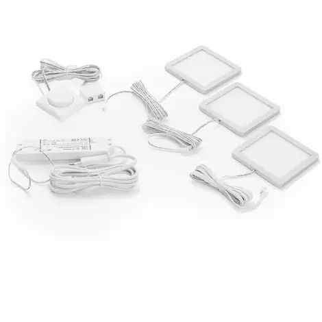 LAMPENWELT LED Lampes Sous Meuble à Intensité Variable 'Antony' Pour Cuisine - Argenté, Blanc 2 LAMPENWELT LED Lampes Sous Meuble à Intensité Variable 'Antony' Pour Cuisine - Argenté, Blanc – Image 2