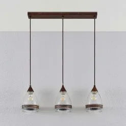 LAMPENWELT Suspension à Intensité Variable 'Millina' En Verre Pour Cuisine - Brun Rouille, Transparent 7 LAMPENWELT Suspension à Intensité Variable 'Millina' En Verre Pour Cuisine - Brun Rouille, Transparent -LAMPENWELT Soldes Boutique 13705077 4