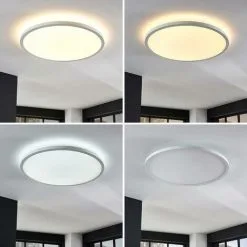 LAMPENWELT LED Plafonnier à Intensité Variable 'Brenda' En Aluminium Pour Salon & Salle à Manger - Blanc -LAMPENWELT Soldes Boutique 13705718 2