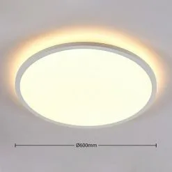 LAMPENWELT LED Plafonnier à Intensité Variable 'Brenda' En Aluminium Pour Salon & Salle à Manger - Blanc -LAMPENWELT Soldes Boutique 13705718 3