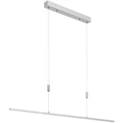 LAMPENWELT LED Suspension à Intensité Variable 'Arnik' En Métal Pour Salon & Salle à Manger - Nickel Mat