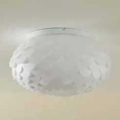 LAMPENWELT Plafonnier à Intensité Variable 'Marees' En Métal Pour Salon & Salle à Manger - Blanc, Chromé -LAMPENWELT Soldes Boutique 13706352 3