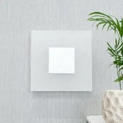 LAMPENWELT LED Applique Murale 'Berlind' Pour Salon & Salle à Manger - Blanc Opale, Argenté -LAMPENWELT Soldes Boutique 13722541 3