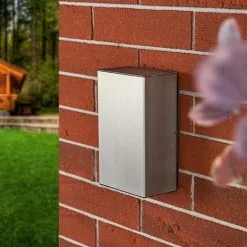 LAMPENWELT LED Applique Exterieur à Intensité Variable 'Jana' En Inox - Inox -LAMPENWELT Soldes Boutique 13731937 2