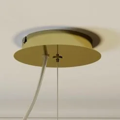 LAMPENWELT Lustre à Intensité Variable 'Tadina' En Métal Pour Salon & Salle à Manger - Laiton 6 LAMPENWELT Lustre à Intensité Variable 'Tadina' En Métal Pour Salon & Salle à Manger - Laiton -LAMPENWELT Soldes Boutique 13736818 3