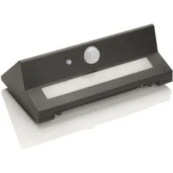 LAMPENWELT LED Applique Murale Solaire 'Kristiana' - Gris Foncé