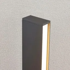 LAMPENWELT LED Eclairage Exterieur 'Lirka' En Aluminium - Gris Foncé, Blanc -LAMPENWELT Soldes Boutique 14901824 4