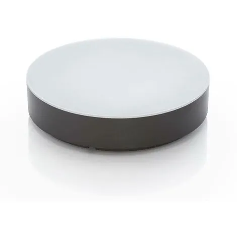 LAMPENWELT LED Plafonnier Extérieur 'Lahja' - Gris Foncé (RAL 7024), Blanc 1 LAMPENWELT LED Plafonnier Extérieur 'Lahja' - Gris Foncé (RAL 7024), Blanc