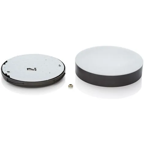 LAMPENWELT LED Plafonnier Extérieur 'Lahja' - Gris Foncé (RAL 7024), Blanc 3 LAMPENWELT LED Plafonnier Extérieur 'Lahja' - Gris Foncé (RAL 7024), Blanc – Image 3