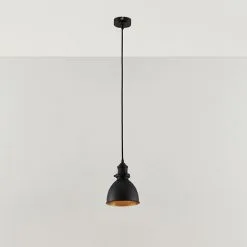 LAMPENWELT Suspension à Intensité Variable 'Jasminka' En Métal Pour Cuisine - Noir, Doré -LAMPENWELT Soldes Boutique 17077334 3