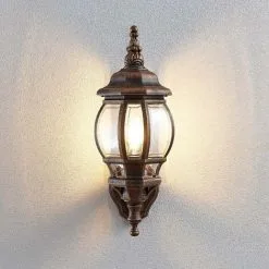 LAMPENWELT Applique Exterieur à Intensité Variable 'Nadesha' - Doré Brossé 6 LAMPENWELT Applique Exterieur à Intensité Variable 'Nadesha' - Doré Brossé -LAMPENWELT Soldes Boutique 17167153 3