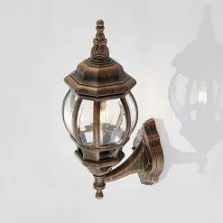 LAMPENWELT Applique Exterieur à Intensité Variable 'Nadesha' - Doré Brossé 7 LAMPENWELT Applique Exterieur à Intensité Variable 'Nadesha' - Doré Brossé -LAMPENWELT Soldes Boutique 17167153 4