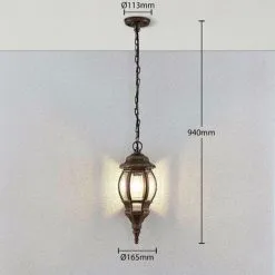 LAMPENWELT Luminaire Extérieur à Intensité Variable 'Nadesha' - Doré Brossé 6 LAMPENWELT Luminaire Extérieur à Intensité Variable 'Nadesha' - Doré Brossé -LAMPENWELT Soldes Boutique 17167170 3