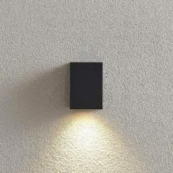 LAMPENWELT Applique Exterieur à Intensité Variable 'Lavina' En Aluminium - Gris Foncé -LAMPENWELT Soldes Boutique 17167392 3