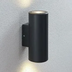 LAMPENWELT Applique Exterieur à Intensité Variable 'Nati' - Gris Foncé (RAL 7024)