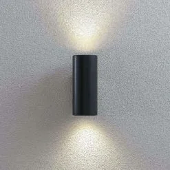 LAMPENWELT Applique Exterieur à Intensité Variable 'Nati' - Gris Foncé (RAL 7024) -LAMPENWELT Soldes Boutique 17923488 4