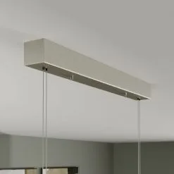 LAMPENWELT LED Suspension à Intensité Variable 'Tolu' En Aluminium Pour Salon & Salle à Manger - Nickel Mat Brossé, Chromé -LAMPENWELT Soldes Boutique 2760444 3