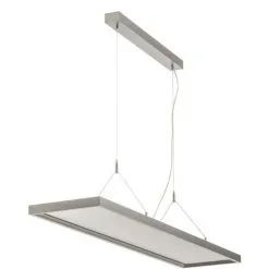 LAMPENWELT LED Suspension à Intensité Variable 'Dorean' En Métal Pour Bureau - Argenté