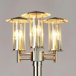 LAMPENWELT Lampadaire Extérieur 'Filko' En Inox - Inox, Transparent -LAMPENWELT Soldes Boutique 3097968 4