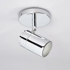 LAMPENWELT Plafonnier Salle De Bain à Intensité Variable 'Dejan' En Métal Pour Salle De Bain - Aspect Chromé -LAMPENWELT Soldes Boutique 3098008 2