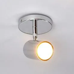 LAMPENWELT Plafonnier Salle De Bain à Intensité Variable 'Dejan' En Métal Pour Salle De Bain - Aspect Chromé -LAMPENWELT Soldes Boutique 3098008 3