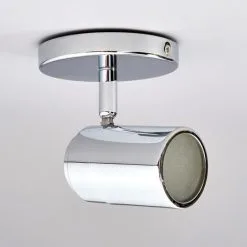 LAMPENWELT Plafonnier Salle De Bain à Intensité Variable 'Dejan' En Métal Pour Salle De Bain - Aspect Chromé -LAMPENWELT Soldes Boutique 3098008 4