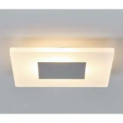 LAMPENWELT LED Plafonnier 'Tarja' En Métal Pour Salle De Bain - Blanc Satiné, Chromé -LAMPENWELT Soldes Boutique 3098157 4