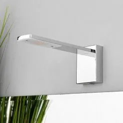 LAMPENWELT LED Applique Murale 'Tizian' En Métal Pour Salle De Bain - Chrome, Blanc Satiné -LAMPENWELT Soldes Boutique 3098282 2