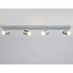 LAMPENWELT Plafonnier Salle De Bain à Intensité Variable 'Dejan' En Métal Pour Salle De Bain - Chromé