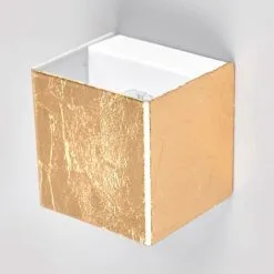 LAMPENWELT LED Applique Murale 'Quentin' En Métal Pour Couloir - Doré -LAMPENWELT Soldes Boutique 3313709 3