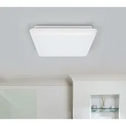 LAMPENWELT LED Plafonnier 'Augustin' Pour Salle De Bain - Blanc -LAMPENWELT Soldes Boutique 3376056 2