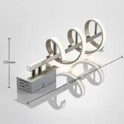 LAMPENWELT LED Applique Murale 'Pierre' En Métal Pour Couloir - Nickel Satiné, Gris Argenté, Blanc Satiné -LAMPENWELT Soldes Boutique 3376087 3