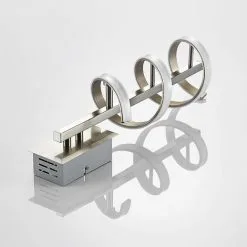 LAMPENWELT LED Applique Murale 'Pierre' En Métal Pour Couloir - Nickel Satiné, Gris Argenté, Blanc Satiné -LAMPENWELT Soldes Boutique 3376087 4