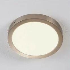 LAMPENWELT LED Plafonnier 'Milea' Pour Cuisine - Blanc, Nickel Satiné 6 LAMPENWELT LED Plafonnier 'Milea' Pour Cuisine - Blanc, Nickel Satiné -LAMPENWELT Soldes Boutique 3938561 3