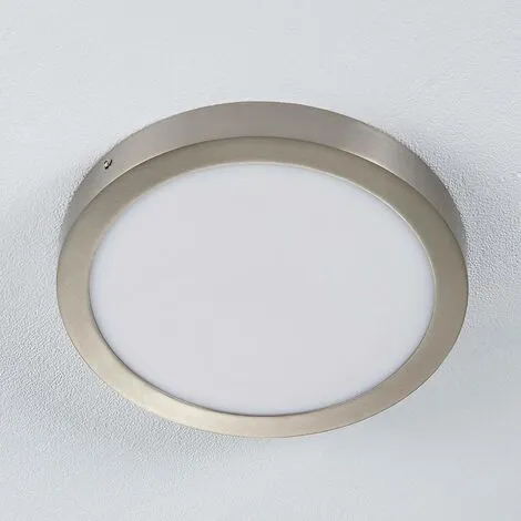 LAMPENWELT LED Plafonnier 'Milea' Pour Cuisine - Blanc, Nickel Satiné 4 LAMPENWELT LED Plafonnier 'Milea' Pour Cuisine - Blanc, Nickel Satiné – Image 4