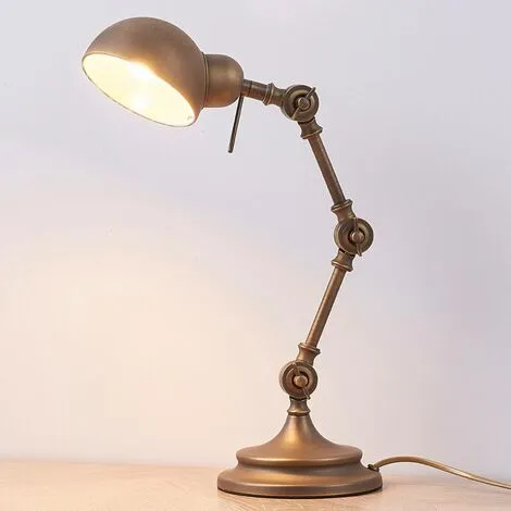 LAMPENWELT Lampe à Poser 'Ellisen' En Métal Pour Salon & Salle à Manger - Bronze 3 LAMPENWELT Lampe à Poser 'Ellisen' En Métal Pour Salon & Salle à Manger - Bronze – Image 3