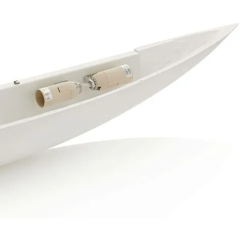 LAMPENWELT Applique Murale à Intensité Variable 'Tommi' En Plâtre Pour Salon & Salle à Manger - Blanc 3 LAMPENWELT Applique Murale à Intensité Variable 'Tommi' En Plâtre Pour Salon & Salle à Manger - Blanc – Image 3