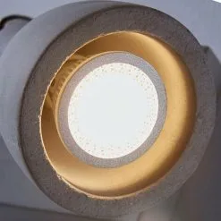 LAMPENWELT LED Plafonnier En Béton 'Kadiga' Pour Salon & Salle à Manger - Gris Béton -LAMPENWELT Soldes Boutique 3938634 3