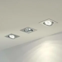 LAMPENWELT LED Spot Encastrable 'Andrej' Pour Salon & Salle à Manger - Chromé, Transparent -LAMPENWELT Soldes Boutique 3938820 2