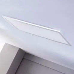 LAMPENWELT LED Plafonnier à Intensité Variable 'Livel' Pour Cuisine - Blanc, Argenté -LAMPENWELT Soldes Boutique 5447373 4