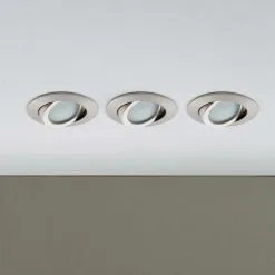 LAMPENWELT LED Spot Encastrable 'Andrej' Pour Salon & Salle à Manger - Nickel Mat, Transparent 6 LAMPENWELT LED Spot Encastrable 'Andrej' Pour Salon & Salle à Manger - Nickel Mat, Transparent -LAMPENWELT Soldes Boutique 5447399 3