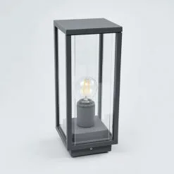 LAMPENWELT Luminaire Extérieur 'Annalea' En Aluminium - Gris Foncé, Transparent -LAMPENWELT Soldes Boutique 5447430 3