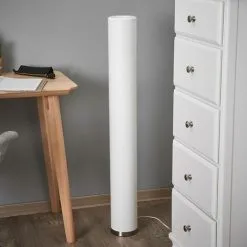 LAMPENWELT LED Lampadaire à Intensité Variable 'Mirella' Pour Salon & Salle à Manger - Blanc, Nickel Satiné -LAMPENWELT Soldes Boutique 5447485 3