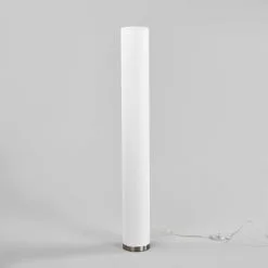 LAMPENWELT LED Lampadaire à Intensité Variable 'Mirella' Pour Salon & Salle à Manger - Blanc, Nickel Satiné -LAMPENWELT Soldes Boutique 5447485 4