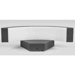 LAMPENWELT LED Applique Exterieur 'Jule' En Aluminium - Gris Graphite, Blanc -LAMPENWELT Soldes Boutique 5447615 3