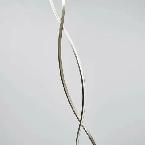 LAMPENWELT LED Lampadaire 'Bobi' En Aluminium Pour Salon & Salle à Manger - Nickel Mat, Blanc 4 LAMPENWELT LED Lampadaire 'Bobi' En Aluminium Pour Salon & Salle à Manger - Nickel Mat, Blanc – Image 4