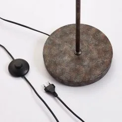 LAMPENWELT LED Lampadaire à Intensité Variable 'Zera' En Métal Pour Salon & Salle à Manger - Aspect Rouillé Antique, Doré -LAMPENWELT Soldes Boutique 8028303 4