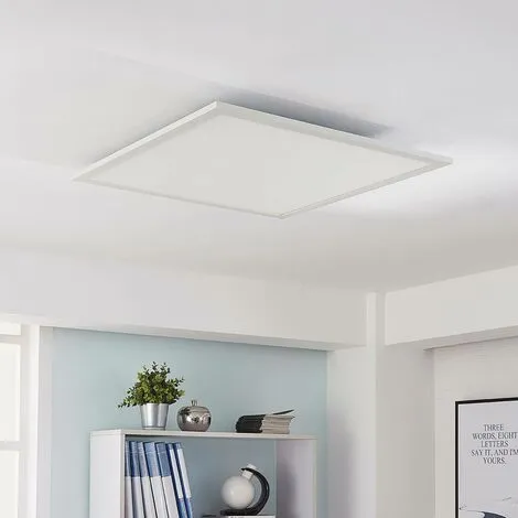 LAMPENWELT LED Plafonnier à Intensité Variable 'Lysander' En Aluminium Pour Bureau - Blanc, (RAL 9016) 3 LAMPENWELT LED Plafonnier à Intensité Variable 'Lysander' En Aluminium Pour Bureau - Blanc, (RAL 9016) – Image 3