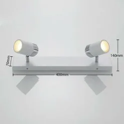 LAMPENWELT Spot à Intensité Variable 'Kardo' En Métal Pour Salle De Bain - Blanc, Chrome, Gelé -LAMPENWELT Soldes Boutique 8039690 4