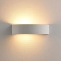 LAMPENWELT LED Applique Murale 'Aurel' En Plâtre Pour Salon & Salle à Manger - Blanc -LAMPENWELT Soldes Boutique 8052099 4